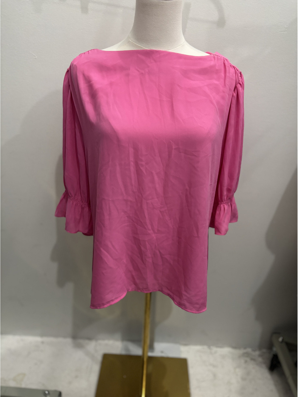 Ann Taylor Pink 3/4 Sleeve Blouse